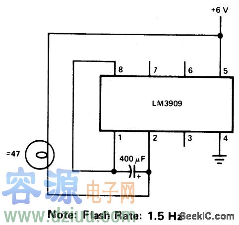 白熾燈閃光電路