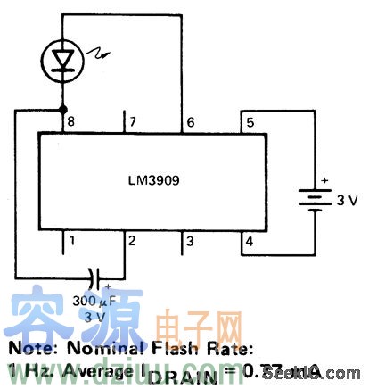 3V閃光電路