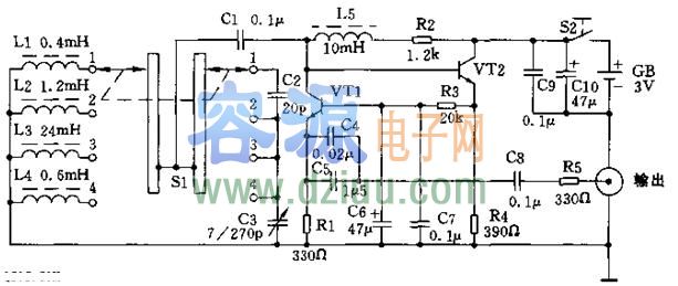高低頻信號發(fā)生器電路圖