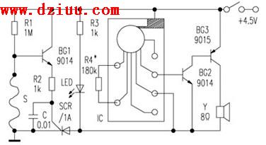 微功耗斷線式防盜報警器