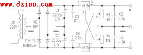 7815<a href=http://www.gsdpw.cn/tags-etagid34-0.html target=_blank class=infotextkey>三端穩壓電源電路圖</a>